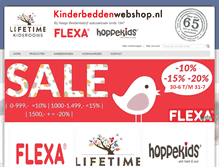 Tablet Screenshot of kinderbeddenwebshop.nl